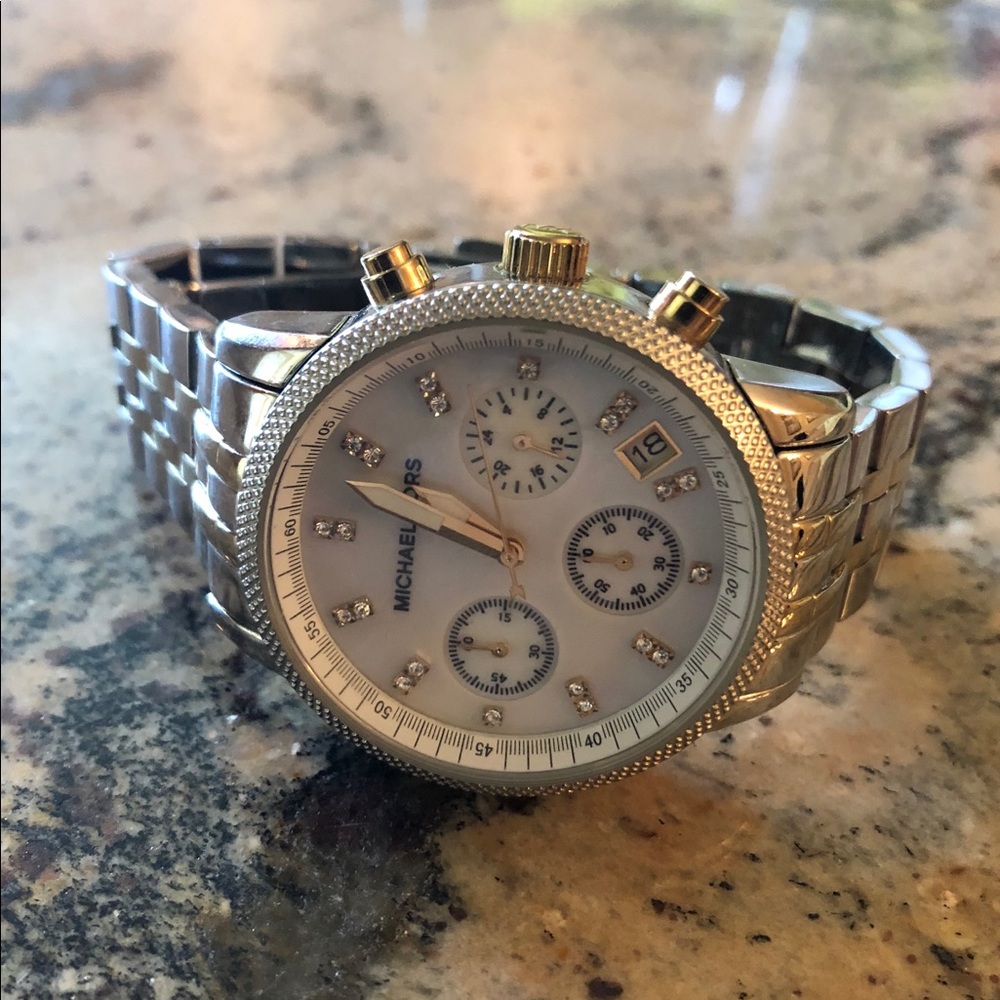 Michael Kors Two Tone Ritz Chronograph Watch